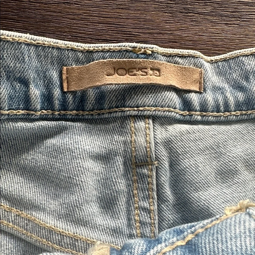 Joe's Jeans Light Blue Distressed Frayed Hem Denim Shorts - Picture 2 of 9